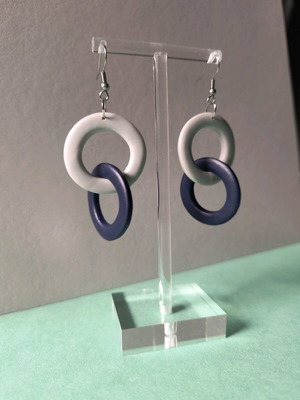 Handmade polymer clay dangle earrings new with stainless steel clasps