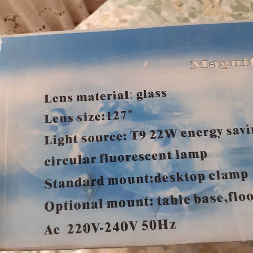 Magnifying Lamp 5" 22W 8066D Model with Articulated Arm and Desk Clamp New