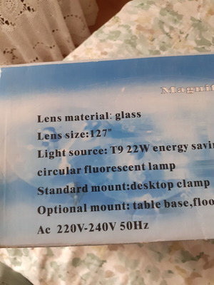 Magnifying Lamp 5" 22W 8066D Model with Articulated Arm and Desk Clamp New