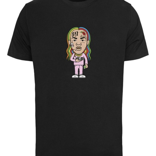 Mister Tee 6ix9ine T-shirt, black, size S