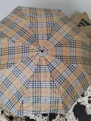 Βίντατζ ομπρέλα unisex με ξύλινη λαβή, μεταχειρισμένη