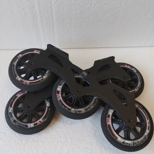 Powerslide Imperial inline skates used, 4x76 mm Flyin Eagle setup
