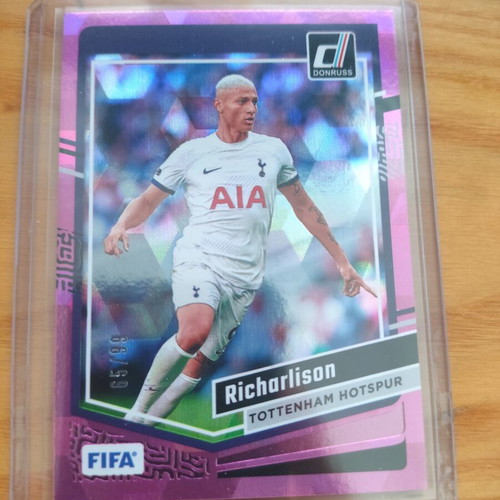 Donruss 2023-24 Soccer Richarlison Tottenham Hotspur Diamond Parallel Card like new