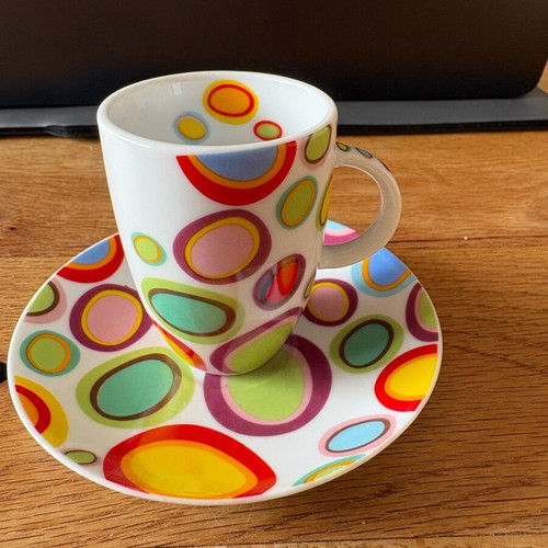 Espresso cup set of 2 and milk jug like new