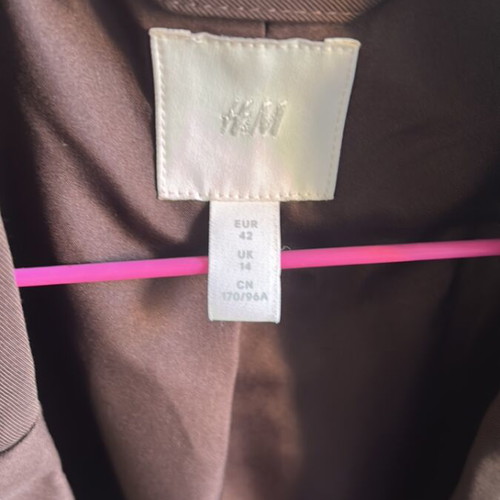 H&M Brown Monopeto Jacket XL New, lined