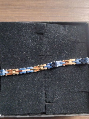 Nomination Strong men's bracelet 19cm like new, blue and gold