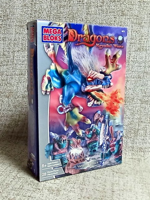 Mega Bloks Vorgan Attack Dragons Krystal Wars set, sealed vintage