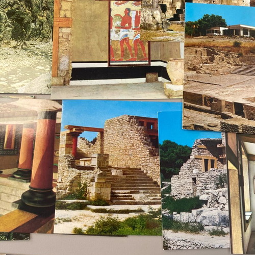 Collectible Crete postcards like new, pack of 38 pieces 1970-1980