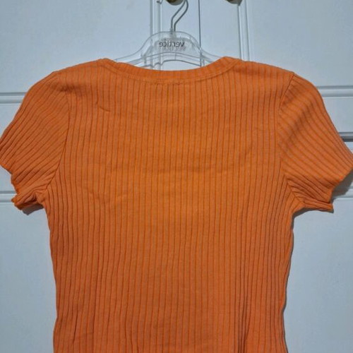 Crop top orange new, size M