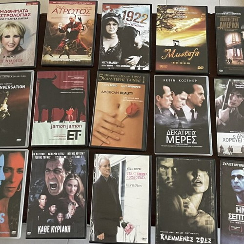 DVD collection of movies, series & multimedia, wholesale pack over 100 discs