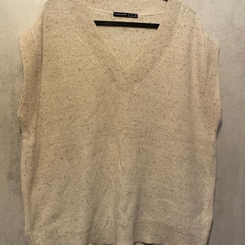 Oysho knitted vest like new, beige, size S