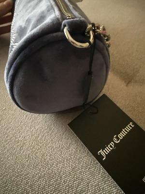 Juicy Couture Kimberly barrel bag new with tags, gray and blue