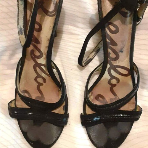 Replay sandals like new with stiletto heel and wood effect