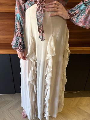 Iraida skirt new, maxi, cream, medium size