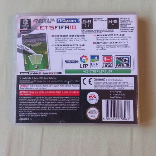 Fifa 10 for Nintendo DS with damaged case