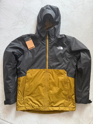 The North Face Millerton jacket like new, windproof, waterproof, black and gold