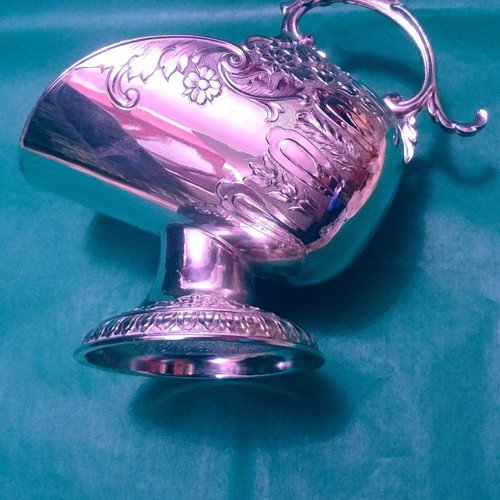 Silver plated Leonard Japan 1950 sugar bowl used with floral design