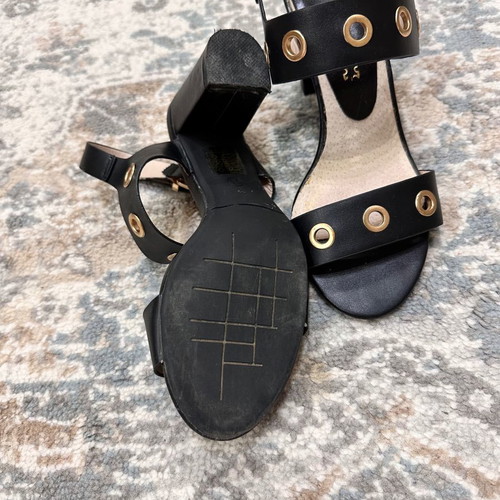 Envie shoes leather black sandals used, size 38