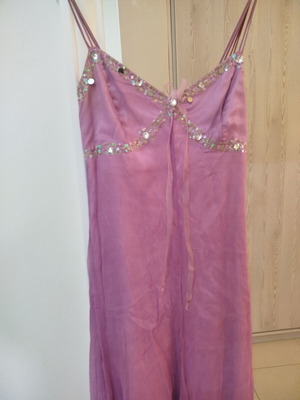 Vintage 100% Silk Midi Dress Billy Sabbado pink like new