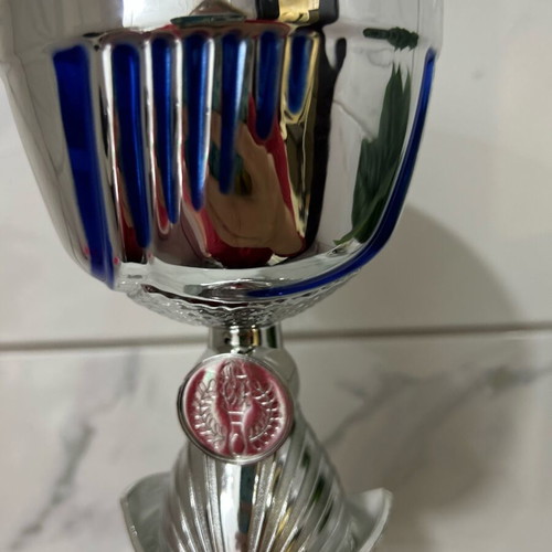 Κύπελλο βραβείου σαν καινούργιο, ύψος 31,5 εκ., μαρμάρινη βάση