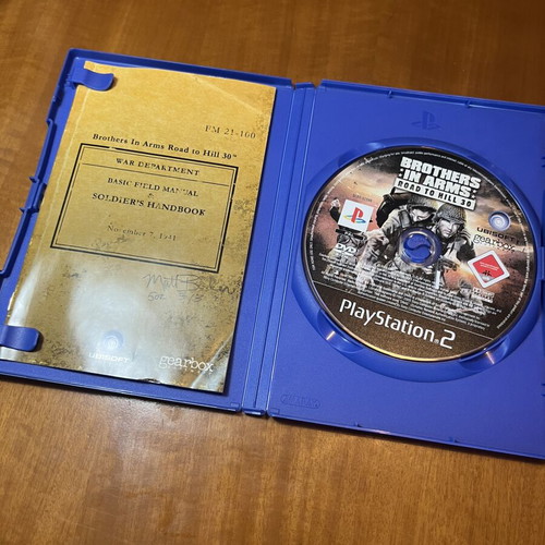 Brothers in Arms: Road to Hill 30 παιχνίδι PS2 μεταχειρισμένο, πλήρες με manual