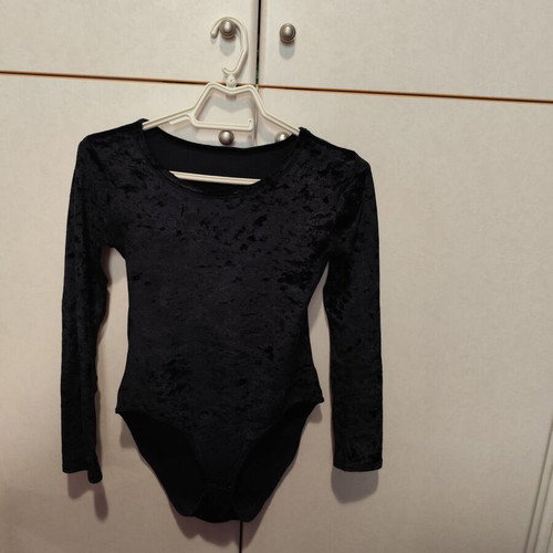 Velvet bodysuit used, black, sizes S and M