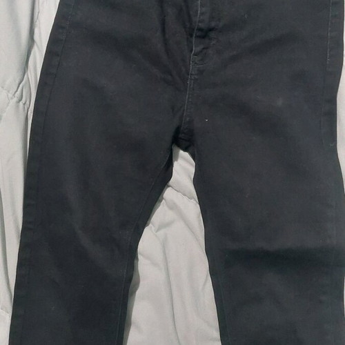 Stradivarius black super high waist skinny jeans like new, size 38
