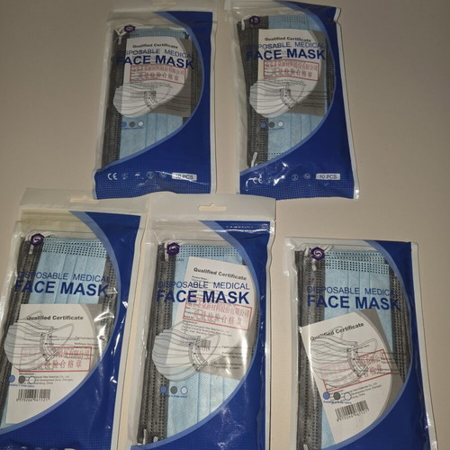 Disposable face masks, pack of 100
