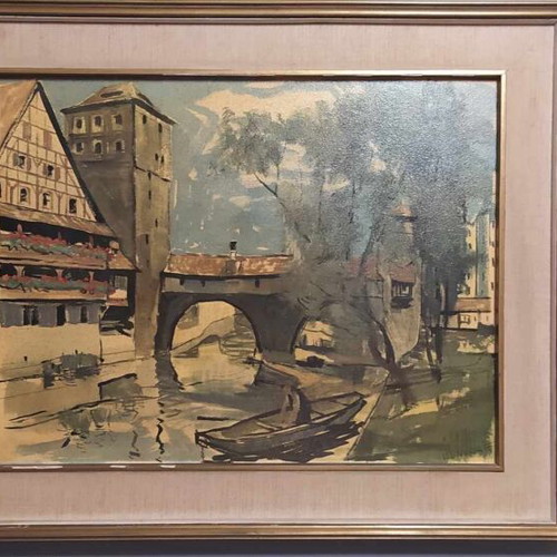 Mundorff painting used 55x44 cm on hardboard