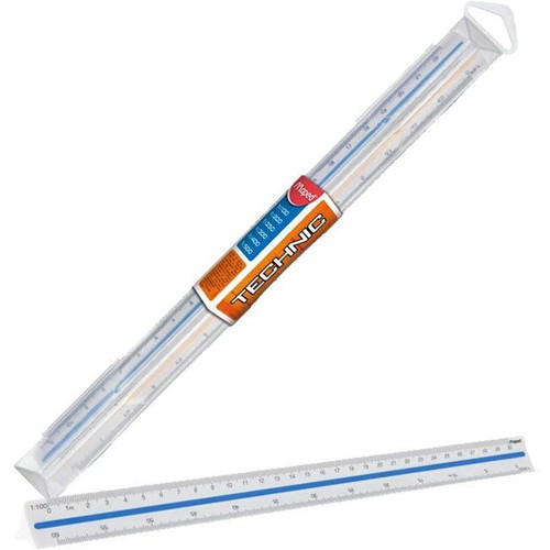 Maped Technic scale ruler 1:100 – 1:500 in plastic case new