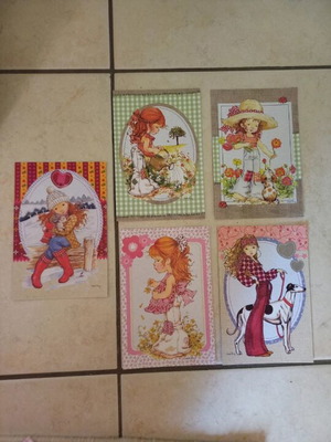 Sarah Kay collectible cards new, love for nature No 4, 6, 27, 58, 59