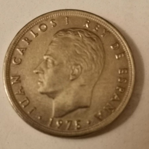 Spain 5 Pesetas Coin 1975 like new