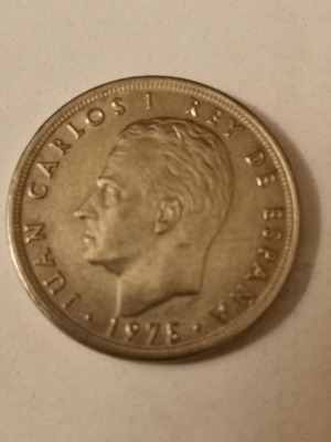 Spain 5 Pesetas Coin 1975 like new