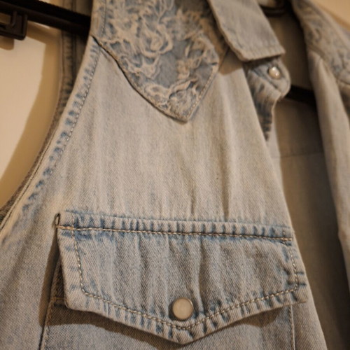 Denim women's vest Pull & Bear like new, size S