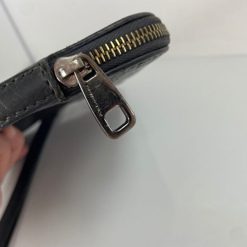 Dolce & Gabbana men leather clutch used, gray
