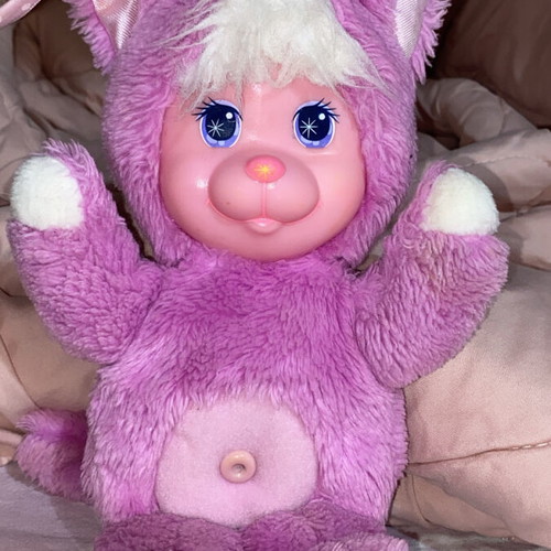Vintage Magic Nursery plush doll Mattel 1990 used, purple