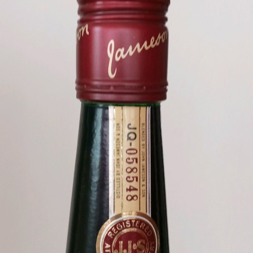 Collectible Jameson Irish Whiskey (Vintage Edition pre-2006) with metal box