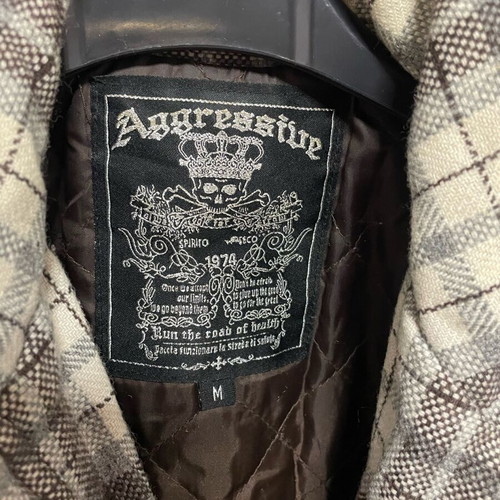 Women's jacket used, size M, white and brown