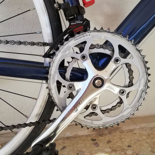 Handmade road bike new, blue, 700c wheels, V-brakes, gears