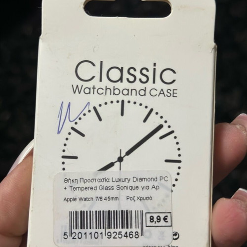 Sonique Plastic Case Pink Gold for Apple Watch 45mm New