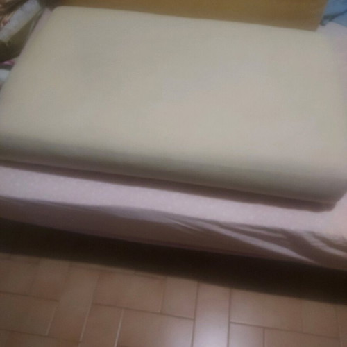 Armchair cushion like new, ecru with zipper 58x88cm