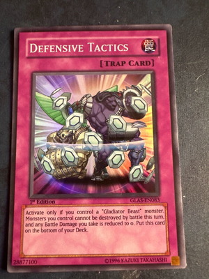 Defensive Tactics Yu-Gi-Oh! card like new