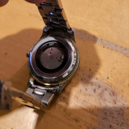 John Jbeili antique watch used, men's, silver