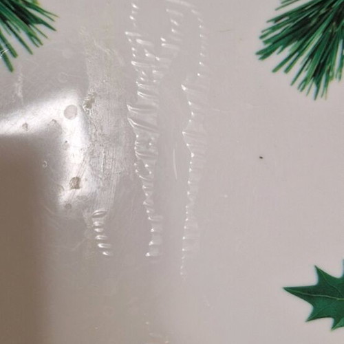 Vintage Christmas tray used, plastic 42×31cm