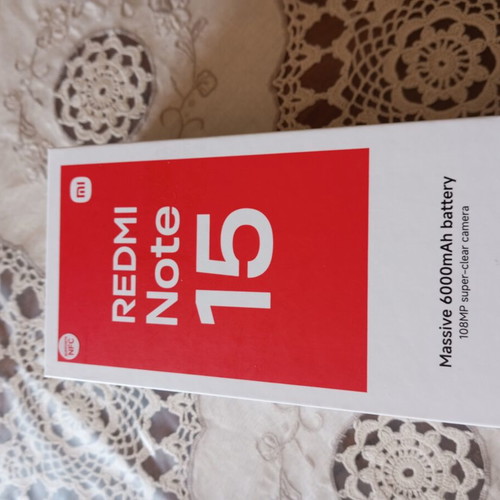 Xiaomi HyperOS Redmi Note 15 smartphone, new, black