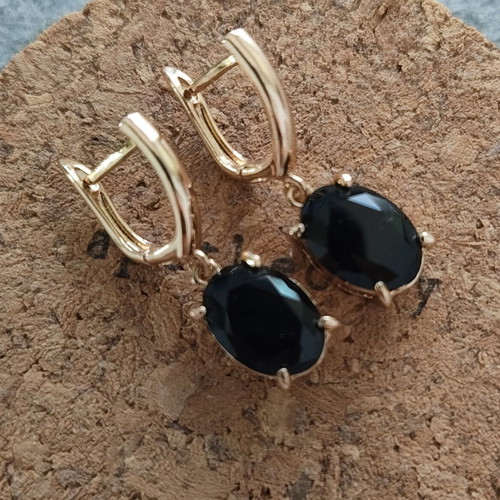 Earrings set of 3 pairs with synthetic crystals new