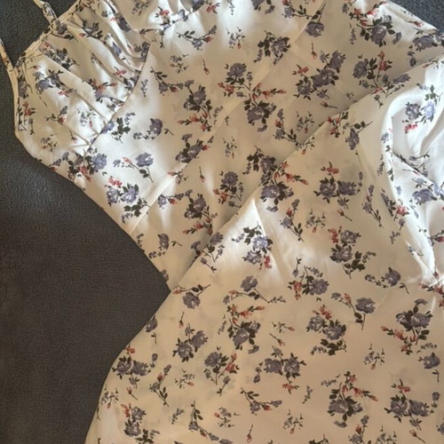 Shein long summer dress with slit, size small