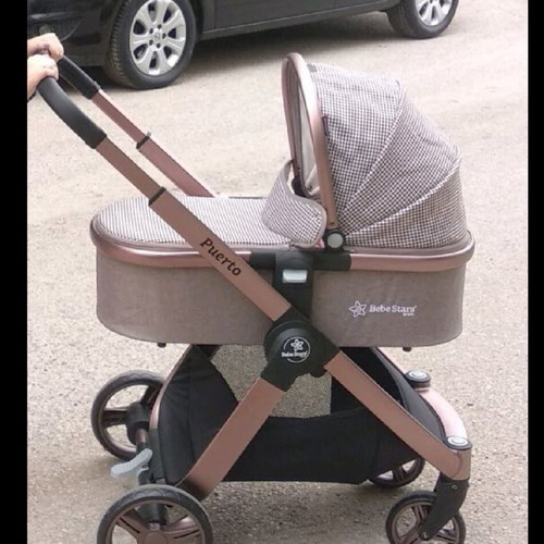 Bebe Stars 3-in-1 stroller used with ergonomic design