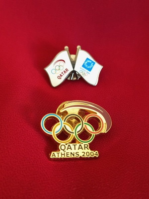 Olympic Pins Qatar Athens 2004 set like new