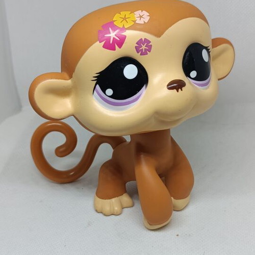Littlest Pet Shop Jumbo Monkey figure like new, Hasbro collectible